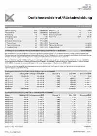 Beispiel Rückabwicklung bei Widerruf (ohne Modul B): Seite 1