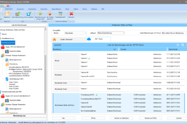 Neues Modul C - Cloud, persönliche Cloud für Ihre Berechnungen