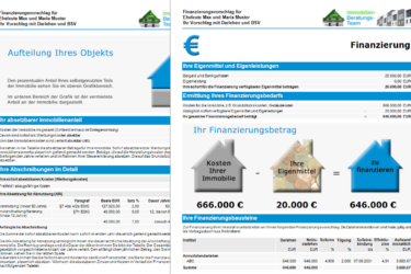 Auswertung Objekt- und Finanzierungsdaten