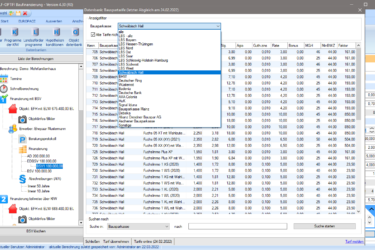 Tarifdatenbank aller deutschen Bausparverträge