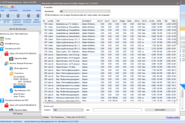 Tarifdatenbank Landesförderdarlehen